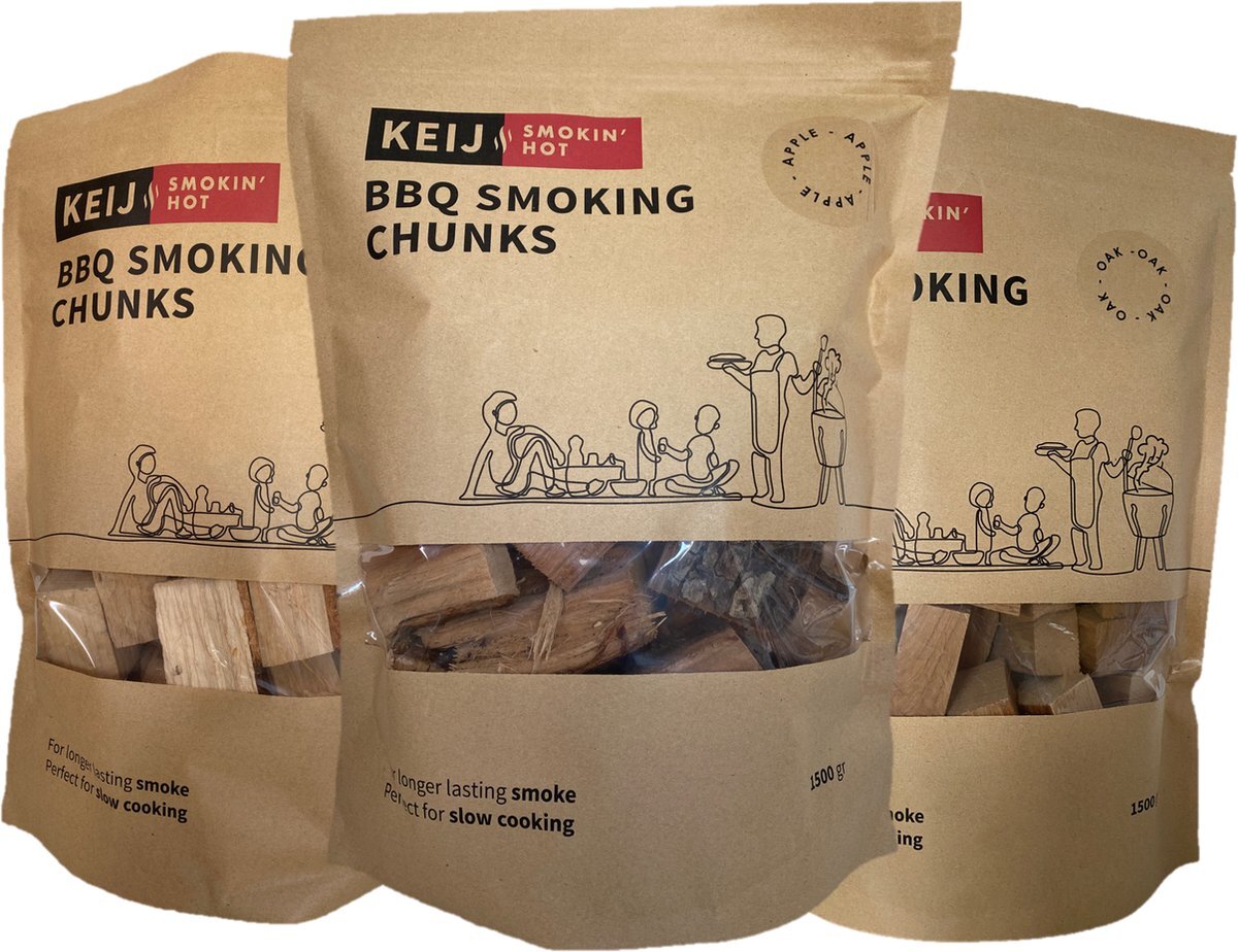 Keij Smokin' Hot Proefpakket Rookhout chunks