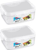 PLASTICFORTE Vershoudbakje - 8x stuks - 1 L - Transparant