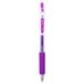 Campus Candy Gelpen, navulbare kleurpotloden met lijnbreedte 0,7 mm, gel-roller, sneldrogend en waterdicht (balpen, paars, 1 stuks)
