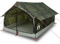 vidaXL Tente camouflage imperméable 2 personnes