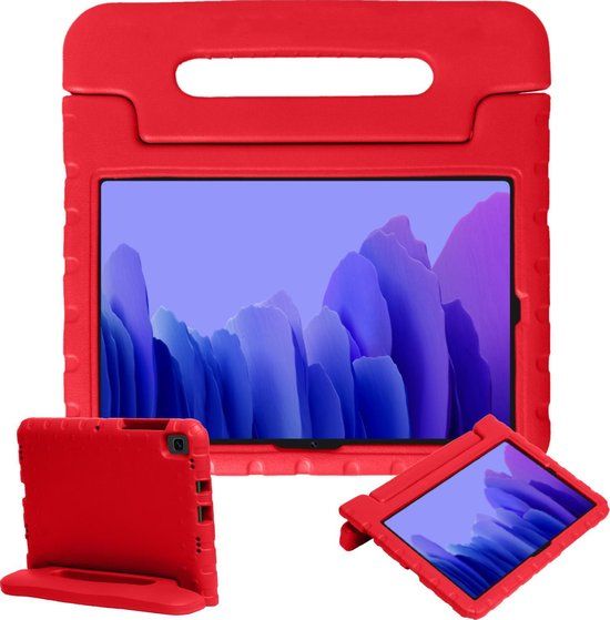 Kinderhoes voor Samsung Galaxy Tab A7 - Kidsproof - Rood