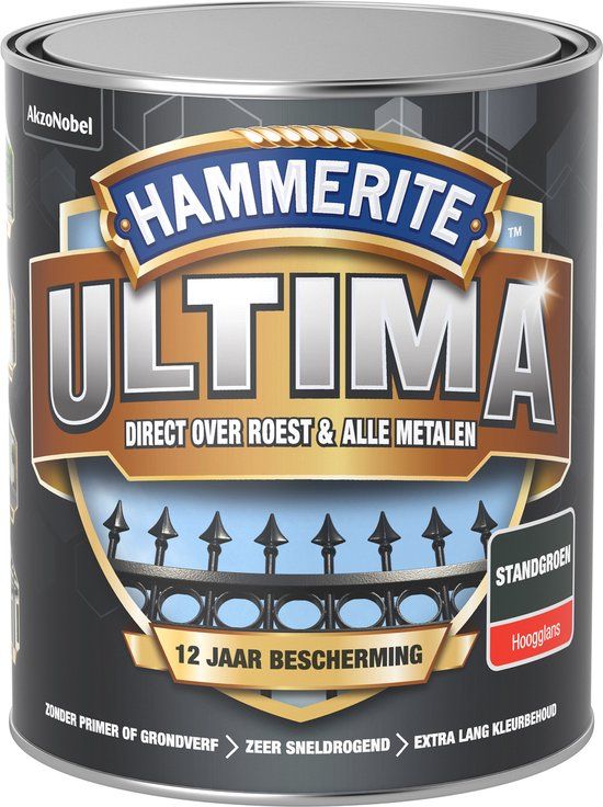 Hammerite Ultima Hoogglans - Standgroen - 750ml - 8710839114954