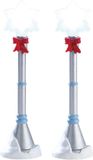 Lemax Snowflake Lamp Post, Set Of 2, B/o (4.5v)