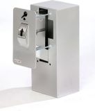 Keysecuritybox KSB107 inbouw sleutel afstortkluis met gevelplaat, rolwiel en binnenkluis.