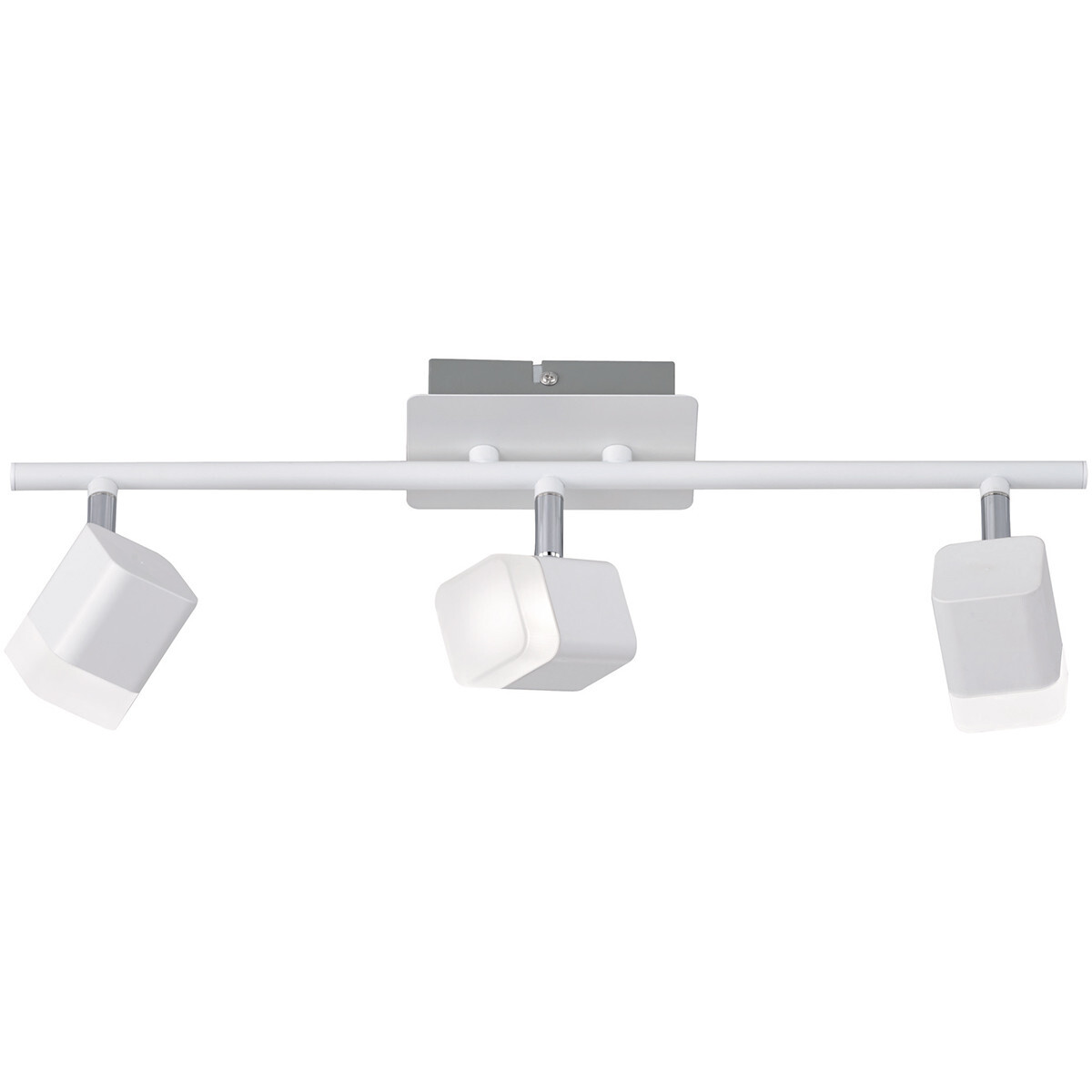 BES LED LED Plafondspot - Trion Ribon - 12W - Warm Wit 3000K - 3-lichts - Rechthoek - Mat Wit - Aluminium