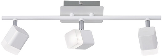 BES LED LED Plafondspot - Trion Ribon - 12W - Warm Wit 3000K - 3-lichts - Rechthoek - Mat Wit - Aluminium