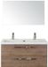 BES LED Seville Badmeubelset 100 cm - Tabacco - Wastafel Djazz 2 Kraangaten met Spiegel