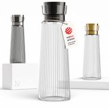 LARS NYSØM Bækvand Waterkaraf 1,5L met Roestvrijstalen Deksel & Zeef