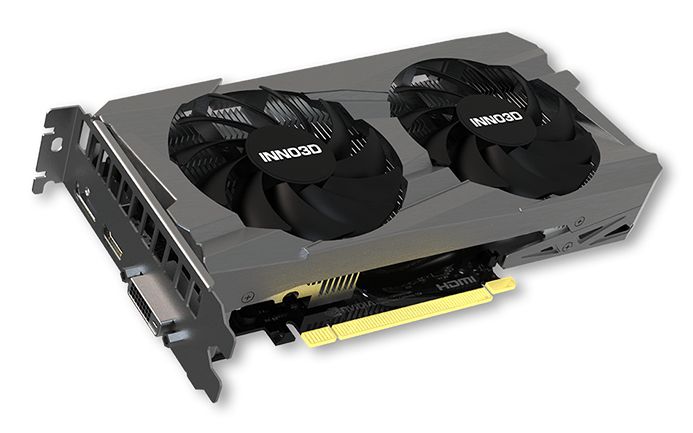 INNO3D GEFORCE RTX 3050 6GB TWIN X2 - Videokaart 6 GB GDDR6 - PCIe 4.0 - 1x HDMI, 1x DisplayPort, 1x DVI-D