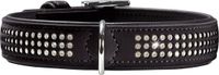 Hunter Halsband Diamont Deluxe Zwart - Hondenhalsband - 55 cm