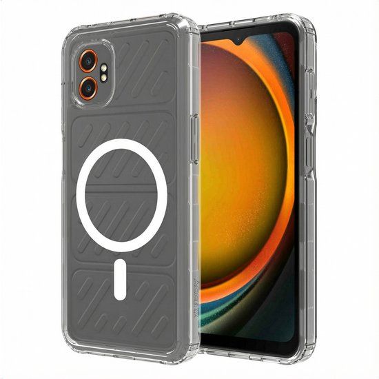 Accezz Xtreme Impact Backcover met MagSafe voor de Samsung Galaxy Xcover 7 Pro - Transparant