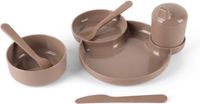 Dantoy TINY - Dinnertime servies geschenkset (mokka/7-delig)