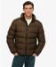 Superdry Sports Pufferjas Heren Gewatteerde Jas Slate Brown S
