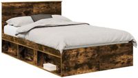 vidaXL Bedframe Rook Eiken Massief Grenenhout 120 x 200 cm