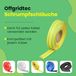 Offgridtec 10 m krimpkous met lijm, 1,2 mm, > 0,6 mm, 2:1 krimpverhouding, dubbele wand, halogeenvrij, vlamvertragend, waterdichte kabelisolatie, gemakkelijk te snijden, inclusief dispenserdoos, geel