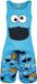 Sesame Street Krümelmonster - Face Pyjama blauw Katoen -