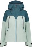 CMP Waterdicht damesjack met capuchon, Polyester, Blauw/Lichtgroen, 2XL
