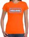 Bellatio Decorations Verkleed T-shirt voor dames - Holland - oranje - supporter - themafeest XL