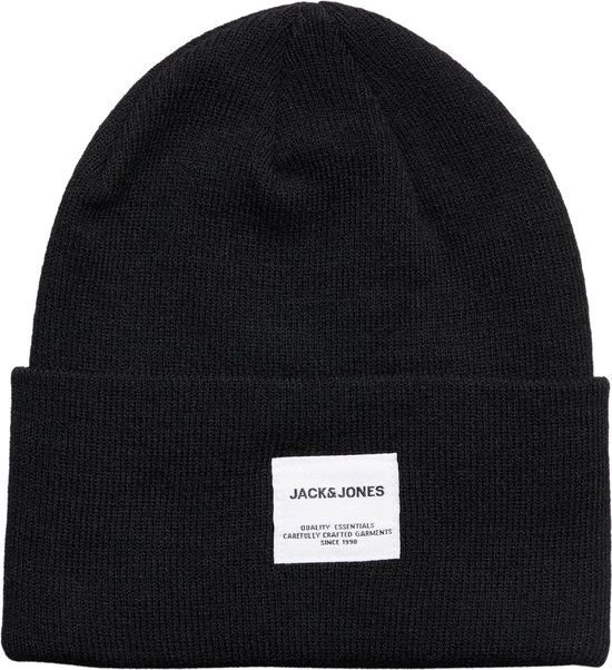 JACK & JONES JACLONG KNIT BEANIE NOOS Black | One Size | Men's Beanie
