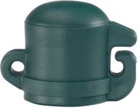 Alberts 866365 Paalkap voor universele palen | kunststof, groen | voor paal Ø 16 mm | set van 100