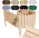 Floranica borderrand plantenborder 40 x 200 cm onbehandeld graskant houten tuinafsluiting houten hekwerk flexibele rollborder
