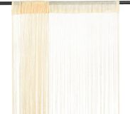 vidaXL Draadgordijnen 140x250 cm crème 2 st