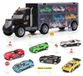 Camion jouet - Transporteur de voitures - 6 voitures en métal - Enfants à partir de 3 ans