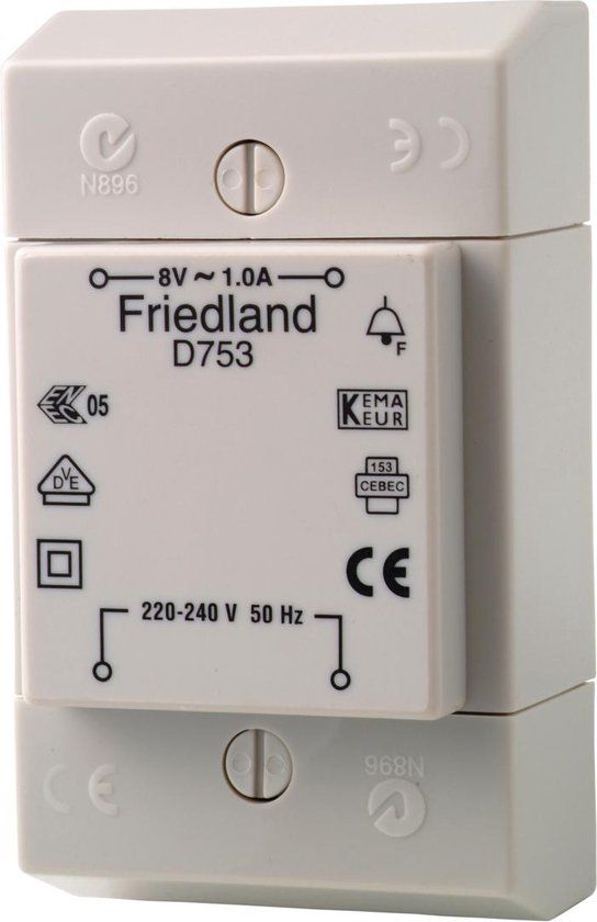 Friedland Beltransfo 8V - Wit | D753