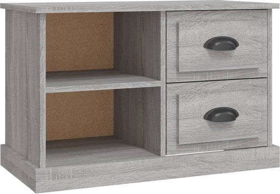 vidaXL Tv-meubel 73x35,5x47,5 cm bewerkt hout grijs sonoma eikenkleur