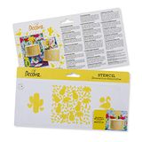 Decora 9270920 sjabloon trendy 10 x 25 cm, kunststof, transparant