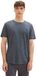 Tom Tailor Denim - T-shirt met gemêleerde look - Maat M - sky captain blue