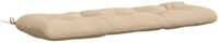 vidaXL Bankkussen VIANEN 100% Polyester Crèmekleurig 110 x 40 x 12 cm