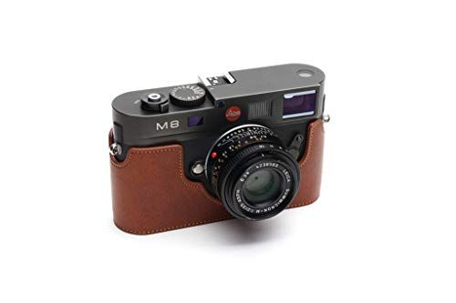 TP Original Handgemaakte Echt Lederen Half Camera Case Tas Cover voor Leica M8 M9 M9P M-E M Monochrome Rufous kleur