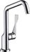 Hansgrohe Axor Citterio Steel spoelwastafelmengkraan met draaibare uitloop, modelnummer 39850800