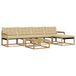 vidaXL Ensemble de canapé d'extérieur 6 pièces Blanc et Beige