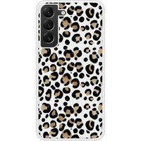 Samsung Galaxy S22 Leopard Verstevigd hoesje met sublimatie bedrukking