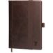 Housse Cahier en Cuir A4 / A5 avec Carnet - A5 / Marron Foncé