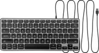 Macally BLMINIZKEYSG compact bedraad USB-A-toetsenbord met backlit verlichte toetsen voor Mac – Spacegray - U.S. (Amerikaans Engels)