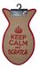 WOUAPY - Krabmat voor katten – vismat van sisal – krabmat – design en modieus – opschrift "Keep Calm and Scratch" – praktisch en antislip – rood