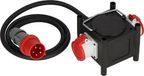 Brennenstuhl Compacte rubberen stroomverdeler / rubberen verdeler (2m kabel, 2x CEE 400V/32A, bouwplaatsgebruik en permanent buitengebruik, Made in Germany)