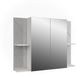 Vicco Irma Badkamerspiegelkast – 100 x 75 cm met 2 deuren Wit/wit hoogglans