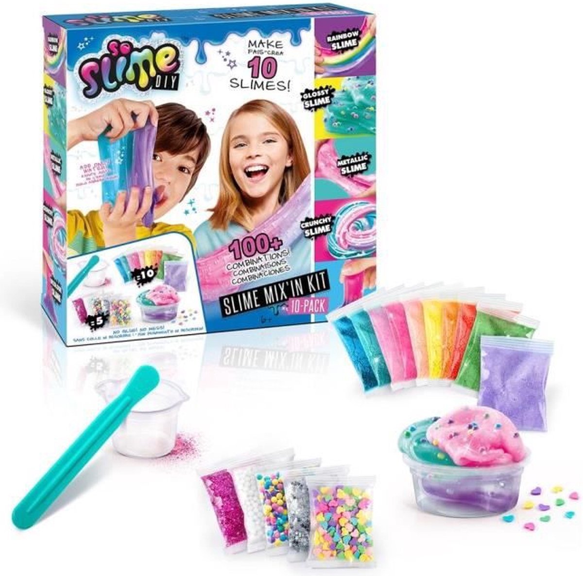 canal toys CANAL SPEELGOED - Slime - Mix'in Kit - Pak 10 Slimes