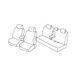 Set Superior Set stoelhoezen grijs/zwart compatibel met Toyota Rav4 (11/17>02/19)