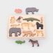 Tickit Puzzle de formes d'animaux de safari en bois