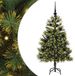 vidaXL Kunstmatige Scharnierende Kerstboom met Kegels Groen 120 cm