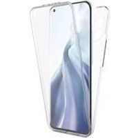 Phonillico® Case voor Xiaomi MI 11 5G - Transparant, Volledig Siliconen, 2-delig