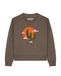 Watapparel Sweatshirt 'Kaktus im Sonnenuntergang' bruin