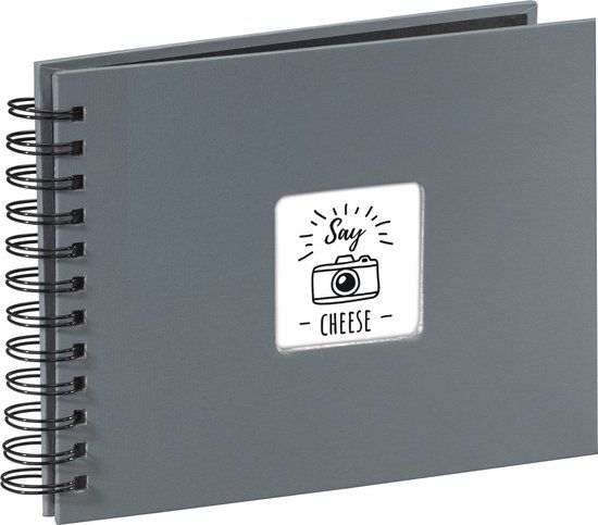 Hama Fine Art Spiral Album - 24x17cm - 50 Black Pages - Grey
