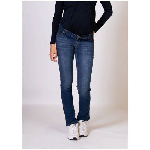 LOVE2WAIT low waist zwangerschaps straight leg jeans stone wash