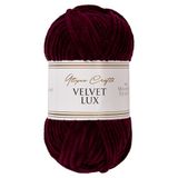 Utopia Crafts Velvet Lux Chenille superzacht grof garen voor breien en haken, 100 g - 110 m (diep bordeaux)